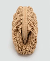 Mango Women's Natural Fiber Handbag
