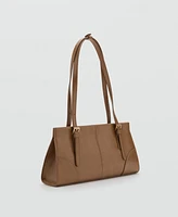Mango Women's Buckles Shoulder Bag