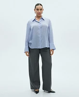 Mango Women's Stripe-Print Shirt