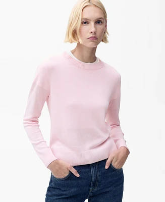 Mango Women's Linen Blend Knitted Sweater
