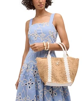 Sam Edelman Marley Large Raffia Collapsible Tote Bag