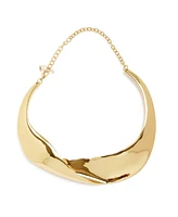 Robert Lee Morris Soho Gold Sculpted Statement Collar Necklace