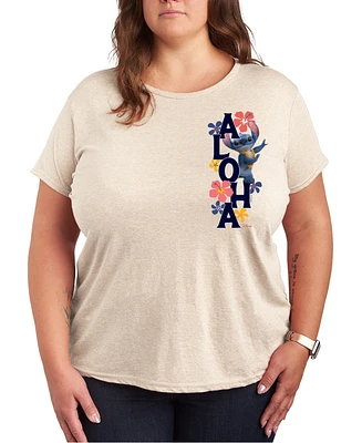Hybrid Apparel Plus Lilo Stitch Live Action Aloha Graphic T-Shirt