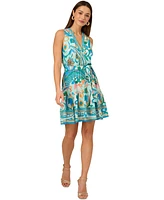 Adrianna by Papell Women's Printed Sleeveless A-Line Dress