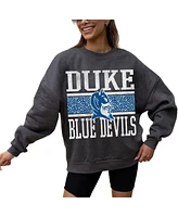Gameday Couture Women's Charcoal Duke Blue Devils Premium Fleece Pullover Sweatshirt