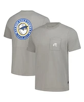 Malbon Men's Golf Gray The Players Bucket Seal T-Shirt