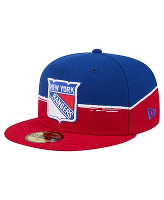 New Era Men's Red/Royal York Rangers Vintage Color Dip 59FIFTY Fitted Hat
