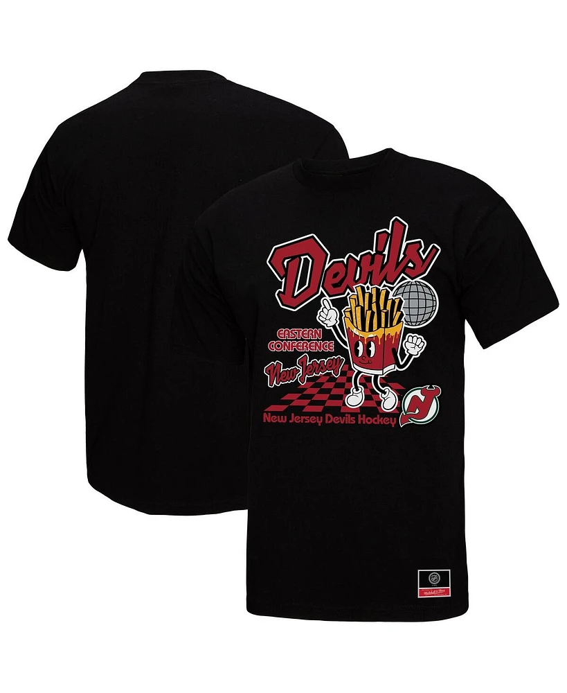 Mitchell & Ness Men's Black New Jersey Devils Local Food T-Shirt