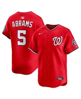 Nike Men's Cj Abrams Red Washington Nationals 2nd Alternate Limited Player Jersey