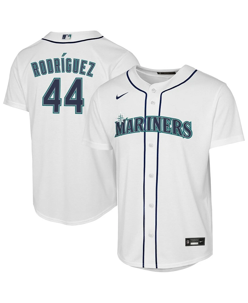 Nike Big Boys and Girls Julio Rodriguez White Seattle Mariners Home Replica Player Jersey