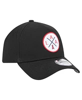New Era Men's Black Los Angeles Angels 9FORTY A-Frame Adjustable Hat