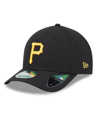 New Era Men's Black Pittsburgh Pirates Player Replica 9FORTY Adjustable Hat