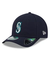 New Era Men's Navy Seattle Mariners Player Replica 9FORTY Adjustable Hat