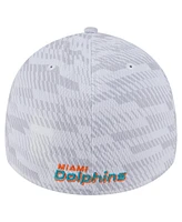 New Era Men's White Miami Dolphins Gameday Graded 39THIRTY Flex Hat