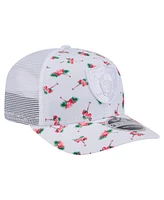 New Era Men's White Las Vegas Raiders Adventure Flamingo Pattern 9SEVENTY Stretch-Snap Hat