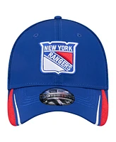 New Era Men's Blue York Rangers Linear Featherweight 39THIRTY Flex Hat