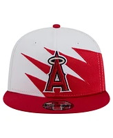 New Era Men's Red/White Los Angeles Angels Jagged 9FIFTY Snapback Hat