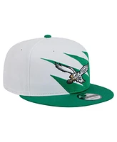 New Era Men's Kelly Green Philadelphia Eagles Throwback Jagged 9FiFTY Snapback Hat