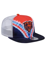 New Era Men's Orange/Navy Chicago Bears Throwback Dye Golfer Snapback Hat