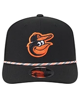 New Era Men's Black Baltimore Orioles Multi-Rope 9SEVENTY Stretch-Snap Hat