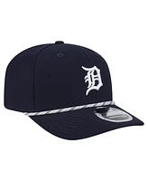 New Era Men's Navy Detroit Tigers Multi-Rope 9SEVENTY Stretch-Snap Hat