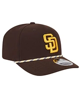 New Era Men's Brown San Diego Padres Multi-Rope 9SEVENTY Stretch-Snap Hat