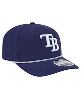 New Era Men's Navy Tampa Bay Rays Multi-Rope 9SEVENTY Stretch-Snap Hat