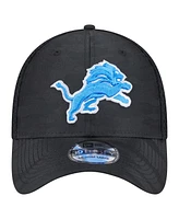 New Era Men's Black Detroit Lions Active Camo 39THIRTY Flex Hat