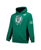 Mitchell & Ness Men's Kelly Green Boston Celtics Hardwood Classics Team Origins Fleece Pullover Hoodie
