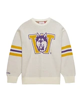Mitchell & Ness Men's Cream Washington Huskies Retro Pullover Sweater