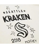 Mitchell & Ness Women's Cream Seattle Kraken Logo 3.0 Pullover Sweatshirt