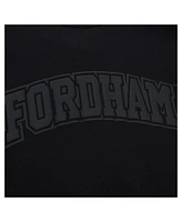 Mitchell & Ness Men's Black Fordham Rams Puff Print Fleece Pullover Sweatshirt