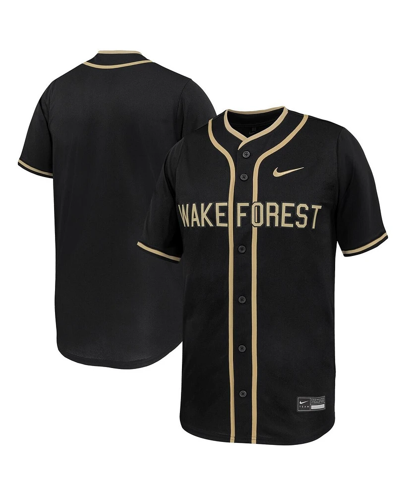 Nike Men's Black Wake Forest Demon Deacons Limited Baseball Jersey