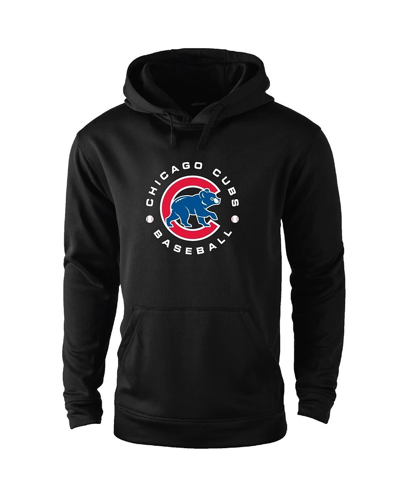 Dunbrooke Men's Black Chicago Cubs Champion Pullover Hoodie