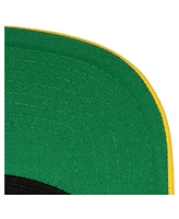Mitchell & Ness Men's Navy/Maize Michigan Wolverines Varsity Letter Snapback Hat