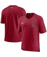 Nike Men's Red Arizona Diamondbacks Authentic Collection Pregame Performance V-Neck T-Shirt