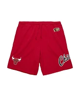 Mitchell & Ness Men's Red Chicago Bulls Game Day Shorts