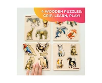 Quokka Wooden Puzzles for Toddlers 1-3 – Pegged Puzzles for Kids