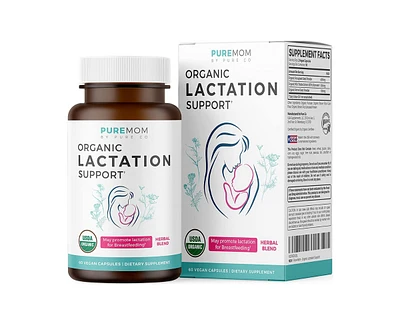 Pure Co Organic Breastfeeding Supplement Capsules, Pure Mom, 60ct