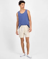 Sun + Stone Men's Chase Regular-Fit 6" Linen Blend Shorts, Exclusively at Macy's