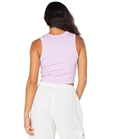 Roxy Juniors' Roxify Ribbed Logo Cropped Tank Top