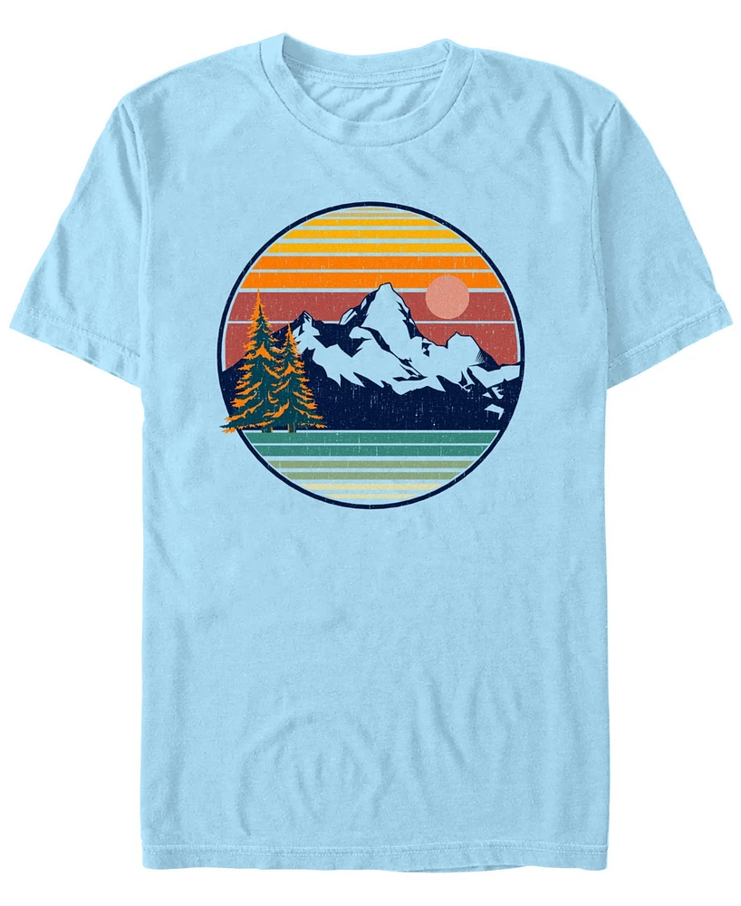 Design By Humans Men's Mountain View Short Sleeve T-Shirt
