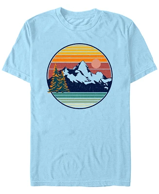 Design By Humans Men's Mountain View Short Sleeve T-Shirt