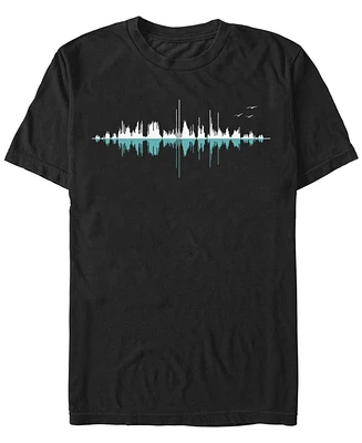 Design By Humans Men's Music City Clear Graphic Short Sleeve T-Shirt