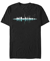 Design By Humans Men's Music City Clear Graphic Short Sleeve T-Shirt