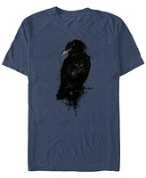 Design By Humans Men's The Raven Short Sleeve T-Shirt