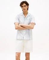 Tommy Hilfiger Men's Relaxed-Fit Stripe Camp Shirt