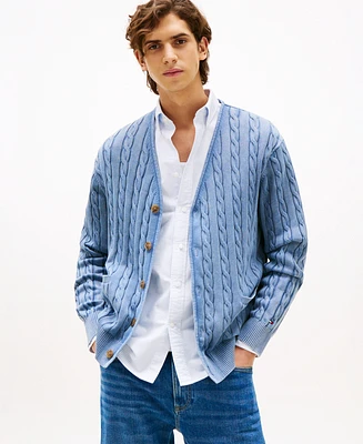 Tommy Hilfiger Men's Classic Cable Knit Cardigan