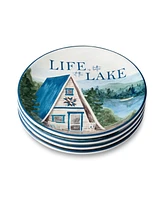 Certified International Wake At The Lake 4-Pc. Salad Plates, Service For 4