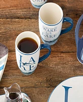 Certified International Wake At The Lake 4-Pc. Mugs, Service For 4